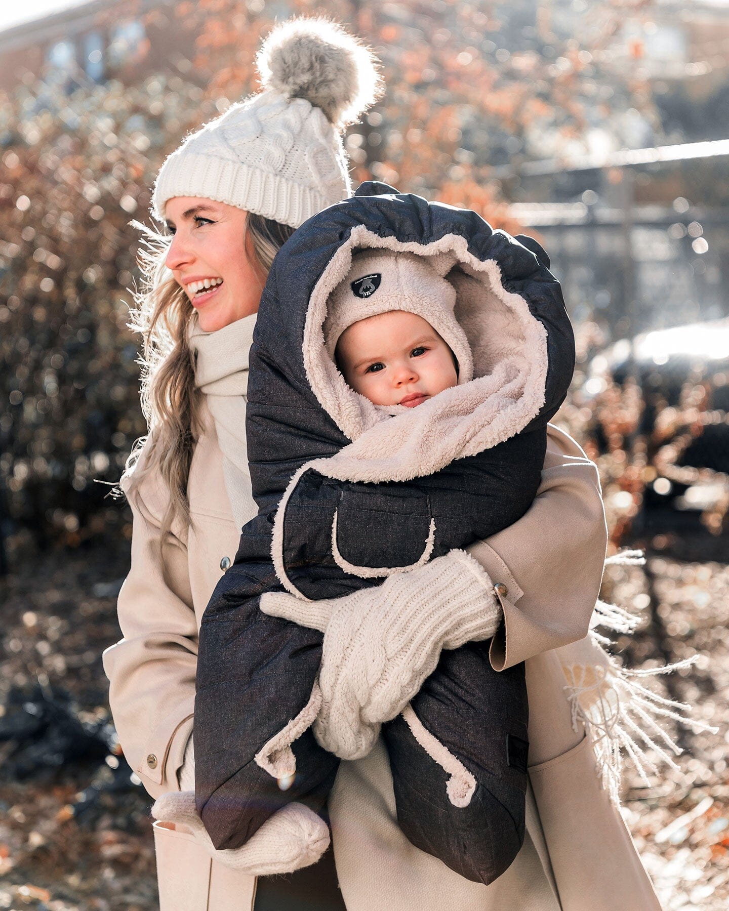 Snuggly Wrap Black For Car Seat And Stroller-1