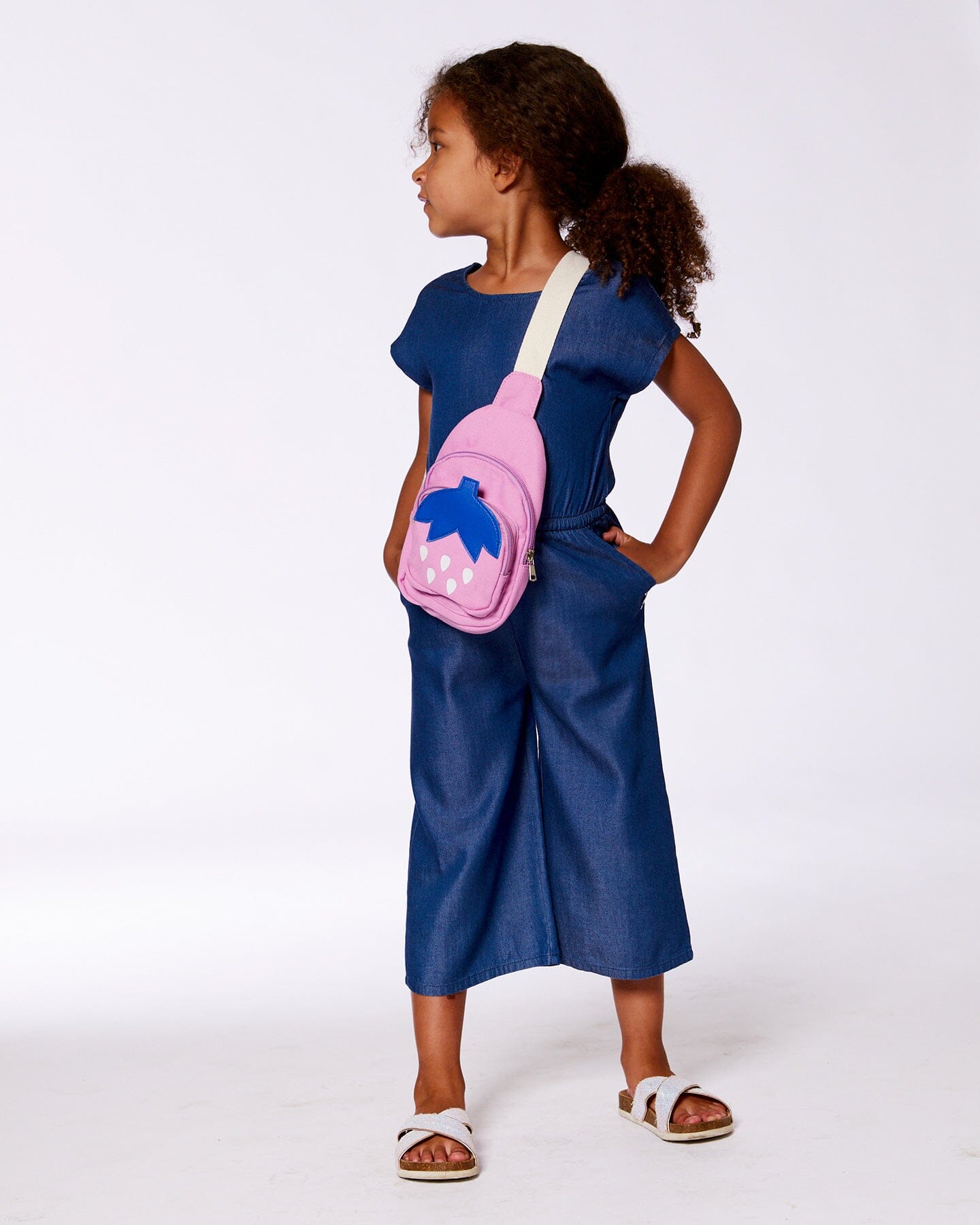 Chambray Jumpsuit Navy Blue-2