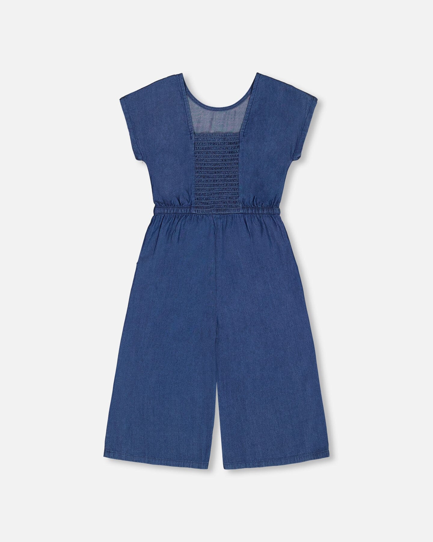 Chambray Jumpsuit Navy Blue-3