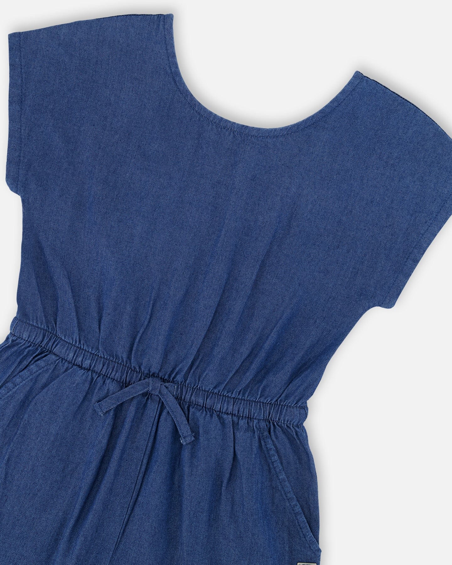 Chambray Jumpsuit Navy Blue-4